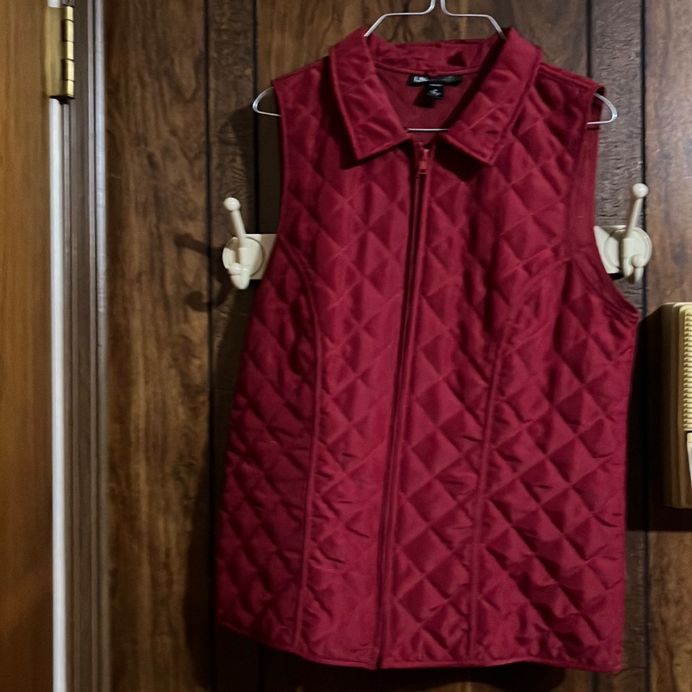 Burgundy vest, size small